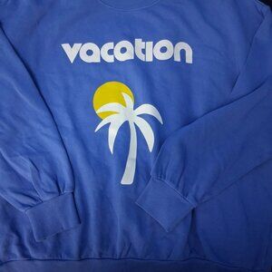 New Z Supply Blue Vacation Sweatshirt Sz Small Women $69